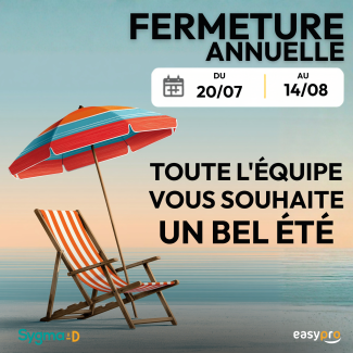 Fermeture annuelle 2026